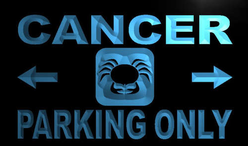 Cancer Parking Only Neon Light Sign